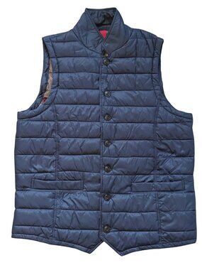 Nodus Ligne Riva Men's Puffer Vest L Quilted Winter Layering Outdoor Button Down